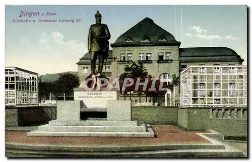 Allemagne - Deutschland - Bingen am Rhein - Festhalle und Denkmal Ludwig IV - Cartes postales