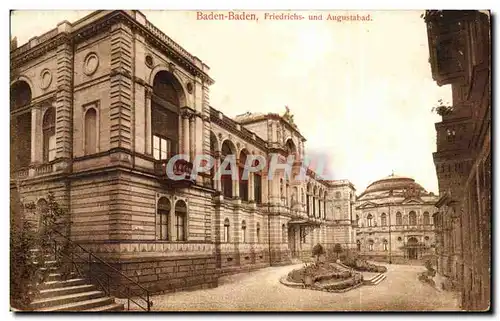 Allemagne - Deutschland - Baden Baden - Friedrichs und Augustabad - Cartes postales