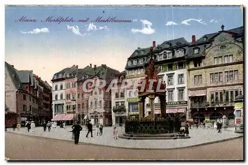 Allemagne - Deutschland - Mainz - Marktplatz - Marktbrunnen - Ansichtskarte AK