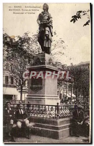 Allemagne - Deutschland - Mainz - Schillerdenkmal - Mayence - Ansichtskarte AK