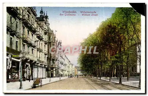 Allemagne - Deutschland - Wiesbaden - Wilhelmstrasse - Cartes postales