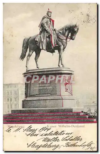 Allemagne - Deutschland - Magdeburg - Kaiser Wilhelm Denkmal - Cartes postales
