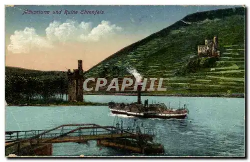 Allemagne - Deutschland - Maeuseturm und Ruine Ehrenfels - Cartes postales