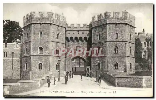 Angleterre - Berkshire - Windsor Castle - Henry VIII Gateway - Ansichtskarte AK