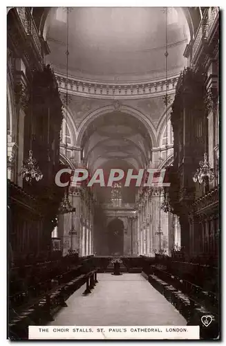 Angleterre - England - London - The Choir Stalls at St Paul&#39s Cathedral - Ansichtskarte AK