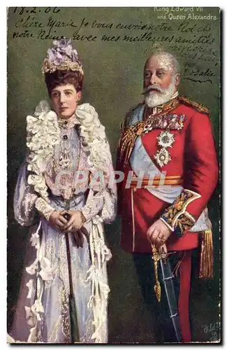 Royal Family - Familles Royales - King Edward VII and Queen Alexandra - Ansichtskarte AK