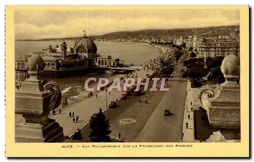 Nice - Vue Panoramique - La Promenade des Anglais - Ansichtskarte AK