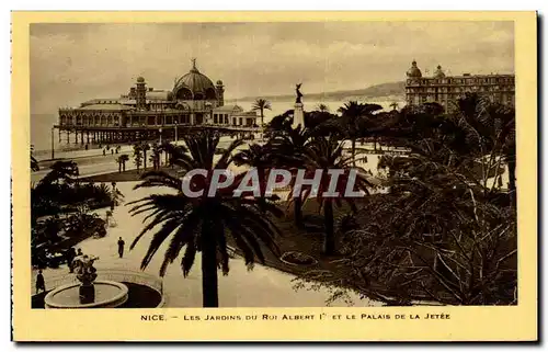 Nice - Les Jardins du Roi Albert I -- Palais de la Jetee Ansichtskarte AK