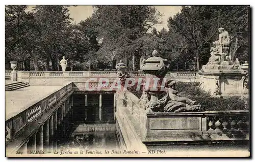 Nimes - Le Jardin de la Fontaine Cartes postales