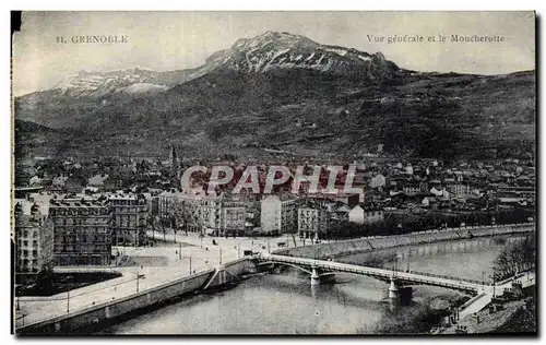 Grenoble - Vue Generale et le Mouchrotte Cartes postales