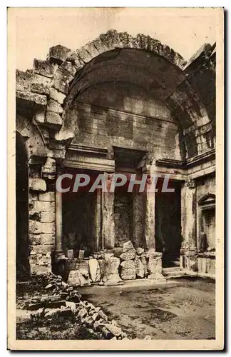 Nimes - Jardin de la Fontaine - Temple de Diane - Ansichtskarte AK