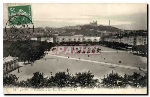 Ansichtskarte AK Lyon Ensemble de la place Bellecour