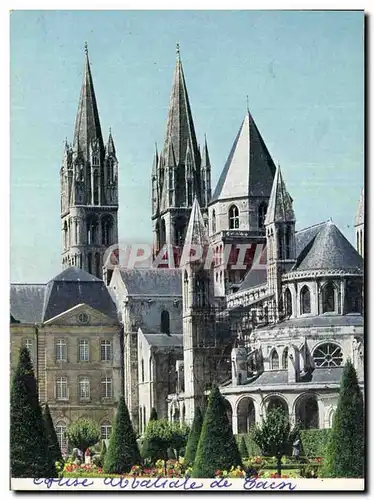 Cartes postales moderne Eglise abbatiale de Caen