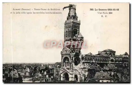 Amiens - Notre Dame de Brebieres et la jolie ville apres les terribles bombardements - La Guerre 191