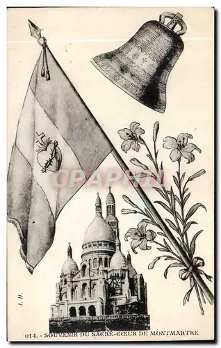 Paris - 18 - Souvenir - Sacre Coeur - Montmartre - Ansichtskarte AK