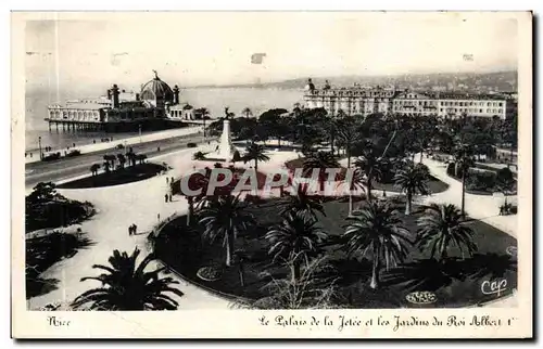 Nice - Palais de la Jetee et les Jardins du Roi Albert I - Ansichtskarte AK