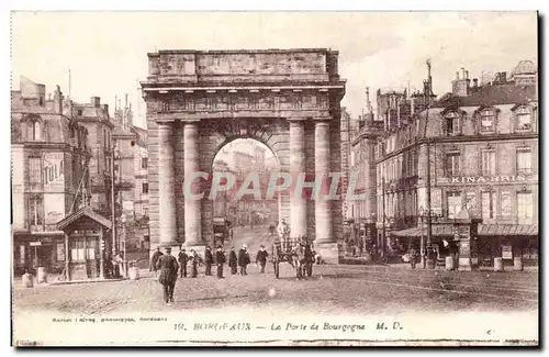 Bordeaux Ansichtskarte AK La porte de Bourgogne