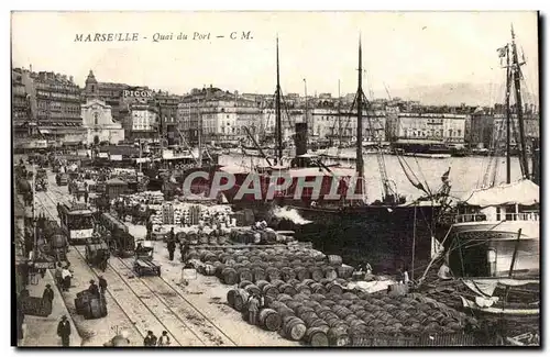 Marseille Cartes postales Quai du port