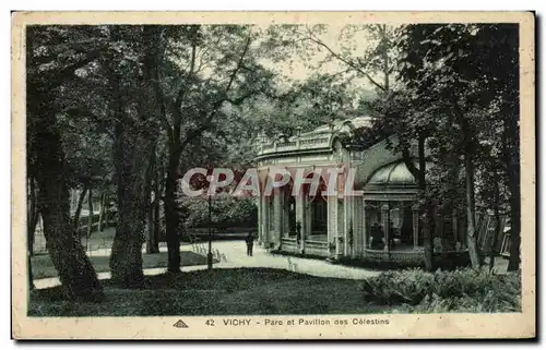 Cartes postales Vichy Parc et pavillon des CElestins