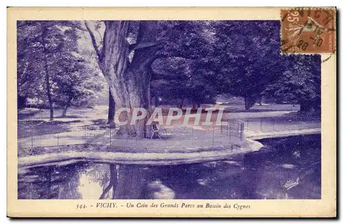 Ansichtskarte AK Vichy Un coin des grands parcs au bassin des cygnes