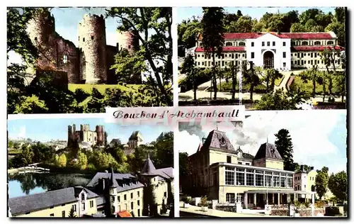 Cartes postales Bourbon l&#39Archambault le chateau Etablissement thermal L&#39etang