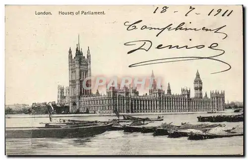 Angleterre - England - London - Houses of Parliment - Ansichtskarte AK