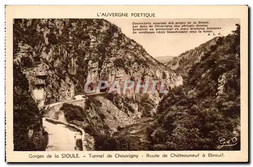 Auvergne Poetique Gorges de la Sioule Route de Chateauneuf a Ebreuil - Ansichtskarte AK