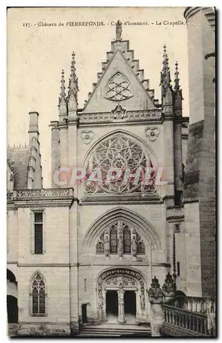 Pierrefonds - Le Chateau - Cour d&#39honneur - La Chapelle - Ansichtskarte AK