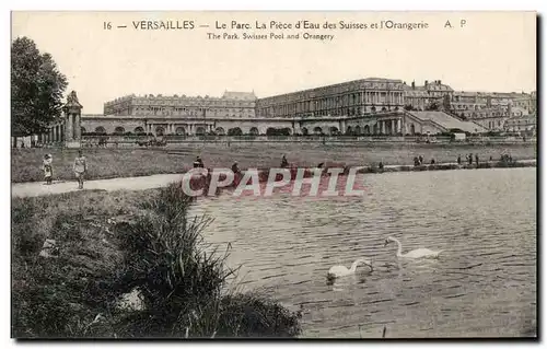 Versailles - Le Parc - La Piece d&#39Eau des Suisses et l&#39Orangerie - Cartes postales