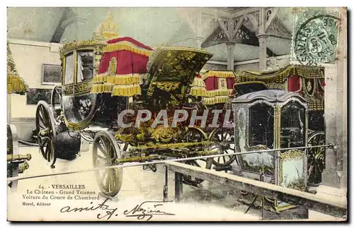 Versailles - Le Chateau - Grand Trianon - Voiture du Comte de Chambord - Cartes postales