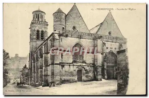 Pierrefonds - Facade de l&#39Eglise - Cartes postales