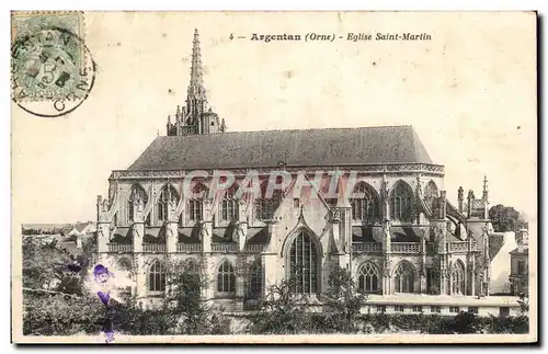 Argentan - Eglise Saint Martin - Ansichtskarte AK