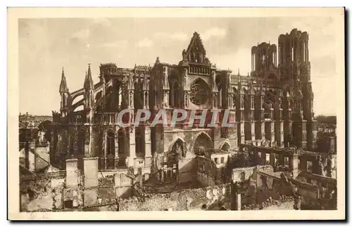 Reims - Les Ruines de la Grande Guerre - La Cathedrale - Ansichtskarte AK