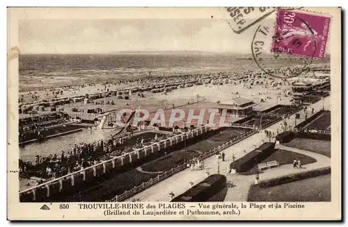 Trouville - Reine des Plages - Vue Generale - La Plage et la Piscine - Ansichtskarte AK