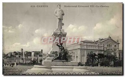 Cannes - Monument Edouard VII - Le Casino - Ansichtskarte AK