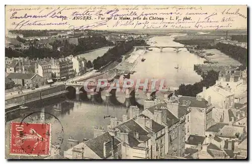 Angers - Vue sur la Maine - prise du Chateau - Ansichtskarte AK