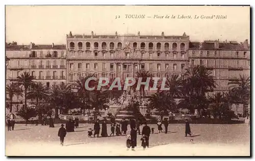 Toulon - Place de la Liberte - Le Grand Hotel - Ansichtskarte AK