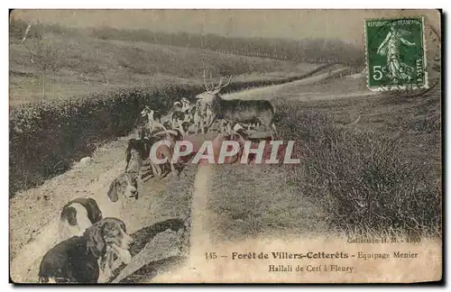 Fora�t de Villers Cotterets - Equipage Menier - Hallali de Cerf a Fleury - Chasse - chien - hunting