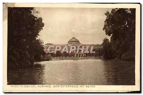 Allemagne - Deutscland - Wiesbaden - Kurhuas - Weiher - Cartes postales