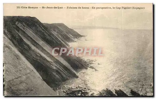 Saint Jean de Luz - Falaises de Socoa - Ansichtskarte AK