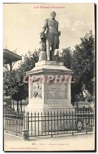 Pau - Statue de Henri IV - Cartes postales