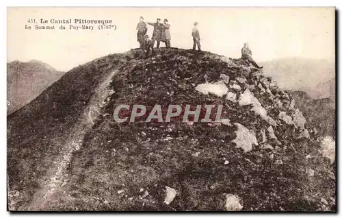 Cartes postales Cantal Le sommet du Puy Mary (1787m)