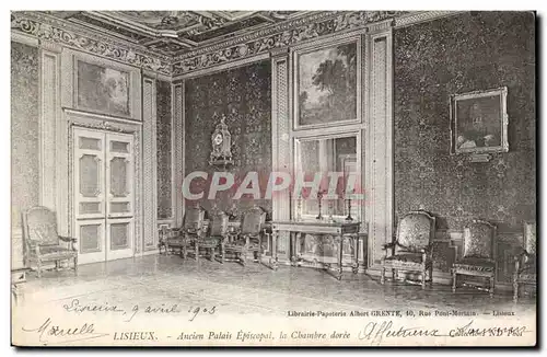 Cartes postales Lisieux Ancien palais episcopal La chambre doree