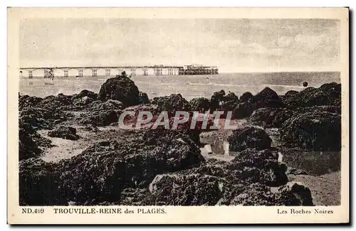 Cartes postales Trouville Reine des plages Les roches noires