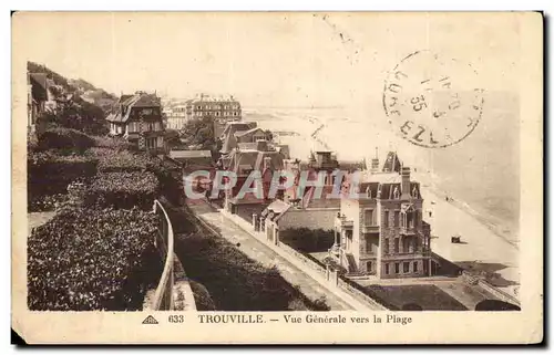 Ansichtskarte AK Trouville Reine des plages Vue generale vers la plage