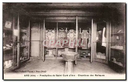 Cartes postales Ars Presbytere du Saint Cure d'Ars Chambres des reliques