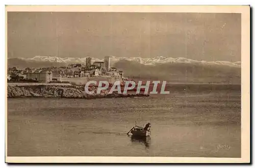 Ansichtskarte AK Antibes Le fort Carre et la chaine des Alpes