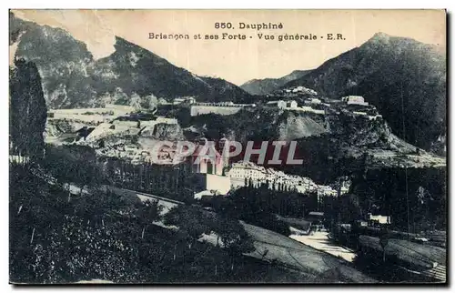 Cartes postales Dauphine Briancon et ses forts Vue generale