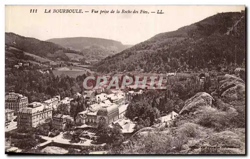 Ansichtskarte AK La bourboule Vue prise de la roche des fees