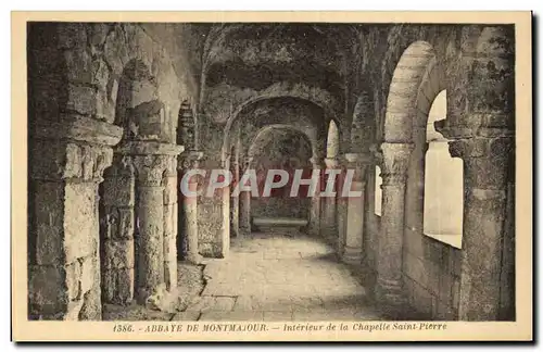 Ansichtskarte AK Abbaye de Montmajour Interieur de la chapelle Saint Pierre